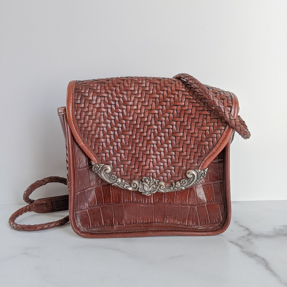 Brighton Handbags - BRIGHTON Leather mini crossbody bag leather brown